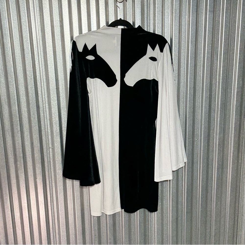 Fashion Brand Company Dueling Horses Thicc Boy Necks Dress, 1X, Penelope Gazin - Picture 6 of 9